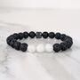 Men's Moonstone And Lava Bead June Birthstone Bracelet, thumbnail 1 of 10