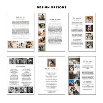 Personalised Wedding Vows Photo Print, 2 of 11
