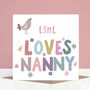 Personalised Nanny Birthday Card From Girls Or Boys, thumbnail 1 of 3