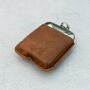 Brown/Black Leather Cased Hip Flask 6oz Stainless Steel, thumbnail 8 of 12