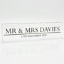 Personalised Mr And Mrs Acrylic Block Wedding Top Table Keepsake With Names, thumbnail 5 of 5
