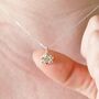 Tiny Lily Of The Valley Necklace In Sterling Silver, thumbnail 9 of 12