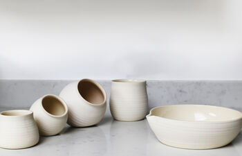 Handmade Ceramic Pouring Bowl With Lip, 2 of 4