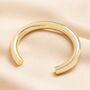 Thick Open Chunky Torque Bangle In Gold, thumbnail 1 of 3