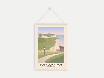 South Downs Way National Trail Poster Art Print, 6 of 8