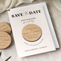Personalised Save The Date Magnet Minimalist Cards, thumbnail 1 of 9