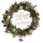 Personalised Fresh, Faux And Dried Christmas Wreath, thumbnail 6 of 7