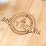 Personalised Pizzeria Chopping Serving Paddle Board, thumbnail 2 of 3