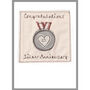 Personalised Silver Medal 25th Anniversary Card, thumbnail 6 of 12