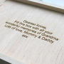 Personalised Wooden Keepsake Memory Box, thumbnail 4 of 4