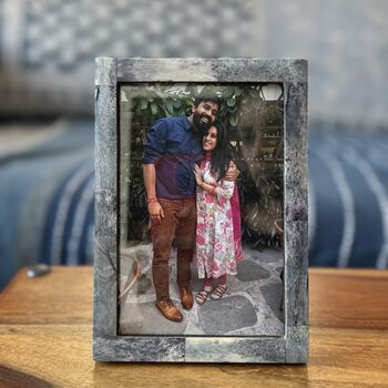 Indian Wood Picture Frame, Hand Painted Photo Frame, 12 of 12