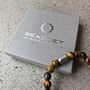 Men's Arsenal Football Fan Tiger's Eye Bracelet, thumbnail 3 of 6