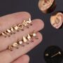 Dainty Sold Cartilage Gold And Silver Screw Back Studs, thumbnail 1 of 4