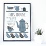 Personalised Scandi Coffee Lovers Family Print, thumbnail 4 of 5