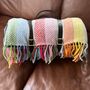 Waterproof Backed Rainbow Wool Picnic Rug, thumbnail 4 of 5