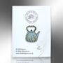 Kettle Teapot Hard Enamel Pin With Silver Decoration, thumbnail 4 of 8
