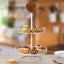 Personalised Country Heart Two Tier Cake Stand, thumbnail 4 of 8