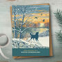 Golden Or Flat Coated Retriever Dog Christmas Card, thumbnail 1 of 7