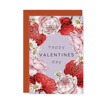 Champ De Fleur 'Happy Valentine's Day' Botanical Card, 2 of 2