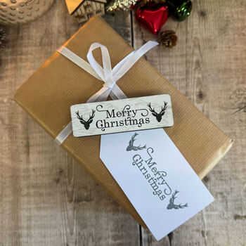 Large Christmas Deer Rubber Stamp For Crafting, 6 of 6