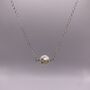 Floating Pearl Alternative Mother Of Pearl Necklace, thumbnail 2 of 4