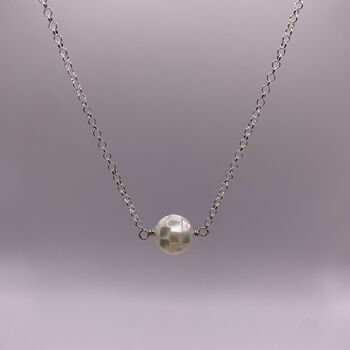 Floating Pearl Alternative Mother Of Pearl Necklace, 2 of 4