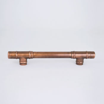 Aged Copper Vintage Pull T Bar, 2 of 4