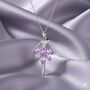 Personalised Ballerina Necklace With Purple Crystal Costume, thumbnail 1 of 11