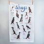 'Shags' Illustrated Bird Tea Towel, thumbnail 3 of 3
