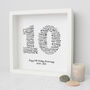 Personalised 10th Wedding Anniversary Gift For Husband, thumbnail 1 of 5