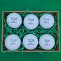 Six Personalised Golf Balls With ''This Ball Was Lost By .. ..'', thumbnail 1 of 5