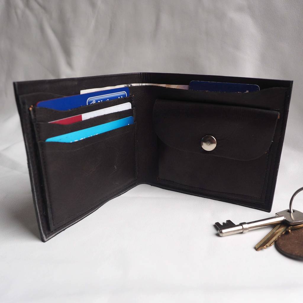 Personalised Initials Leather Wallet By Stabo