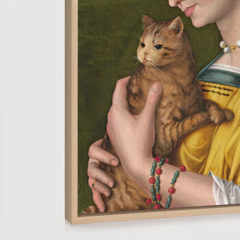 A Lady Holding A Cat Poster, 3 of 7