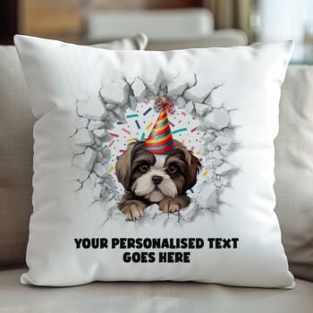 Personalised Shih Tzu Birthday Break Through, 5 of 8