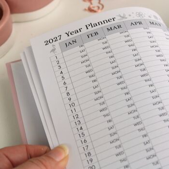Whimsical A5 Hardcover 2027 Diary, 5 of 10