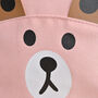 Personalised Kids Pink Teddy Backpack, thumbnail 4 of 4