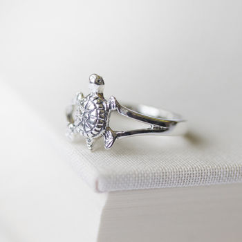 Turtle Sterling Silver Ring, 5 of 5