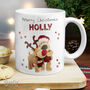 Personalised Boofle Christmas Reindeer Mug, thumbnail 1 of 4