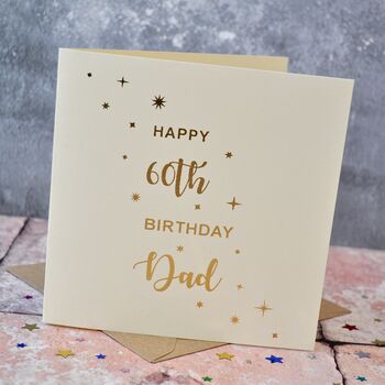 Personalised Gold Foiled Birthday Card, 2 of 4