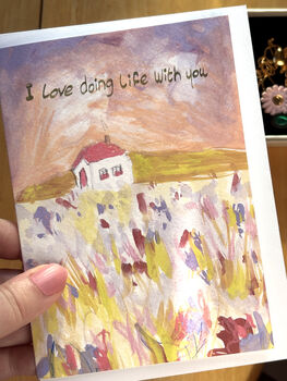 I Love Doing Life With You Card, Love Card, Anniversary Card, 3 of 6