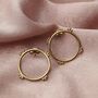 Crown Hoop Stud Earrings, thumbnail 1 of 5