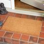 Malham Plain Natural Coir Door Mat, thumbnail 1 of 4