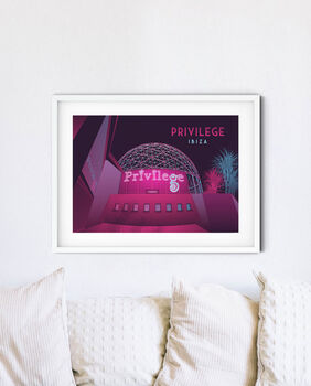 Privilege Nightclub Ibiza Travel Poster Art Print, 3 of 8