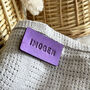 Baby Basket Or Blanket Personalised Leather Tag, thumbnail 6 of 12