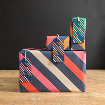 Stripes | Gift Wrap X3 Sheets, 2 of 3