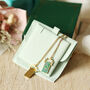 Personalised Lucky Clover Enamel Pendant Necklace, thumbnail 3 of 7