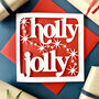 Holly Jolly Christmas Card, thumbnail 1 of 4