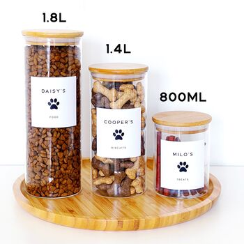 Personalised Pet Food And Treat Storage Jar, 6 of 8