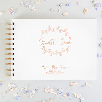 Wedding Guest Book With Foil, 2 of 7