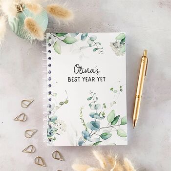 Personalised 2025 Diary | Eucalyptus Planner, 3 of 8